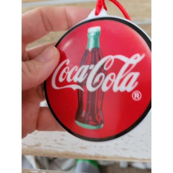 Coca-Cola sign 1997 ornament Xmas holiday tree - Picture 2 of 5